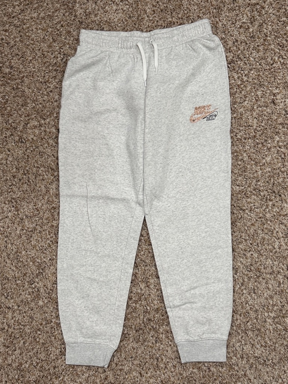 Nike Club Crewneck Fleece Sweatshirt / Sweatpant Rose Gold Glitter Set - Picture 10 of 12